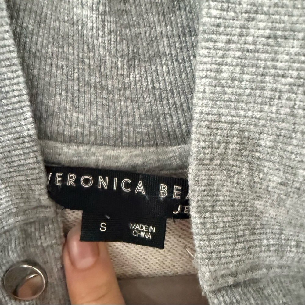 Veronica Beard Jumpsuit Finn French Terry Drawstring in Grey - Picture 5 of 8